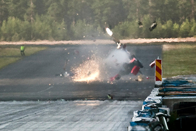  Risto poutiainen crash at alastaro finland